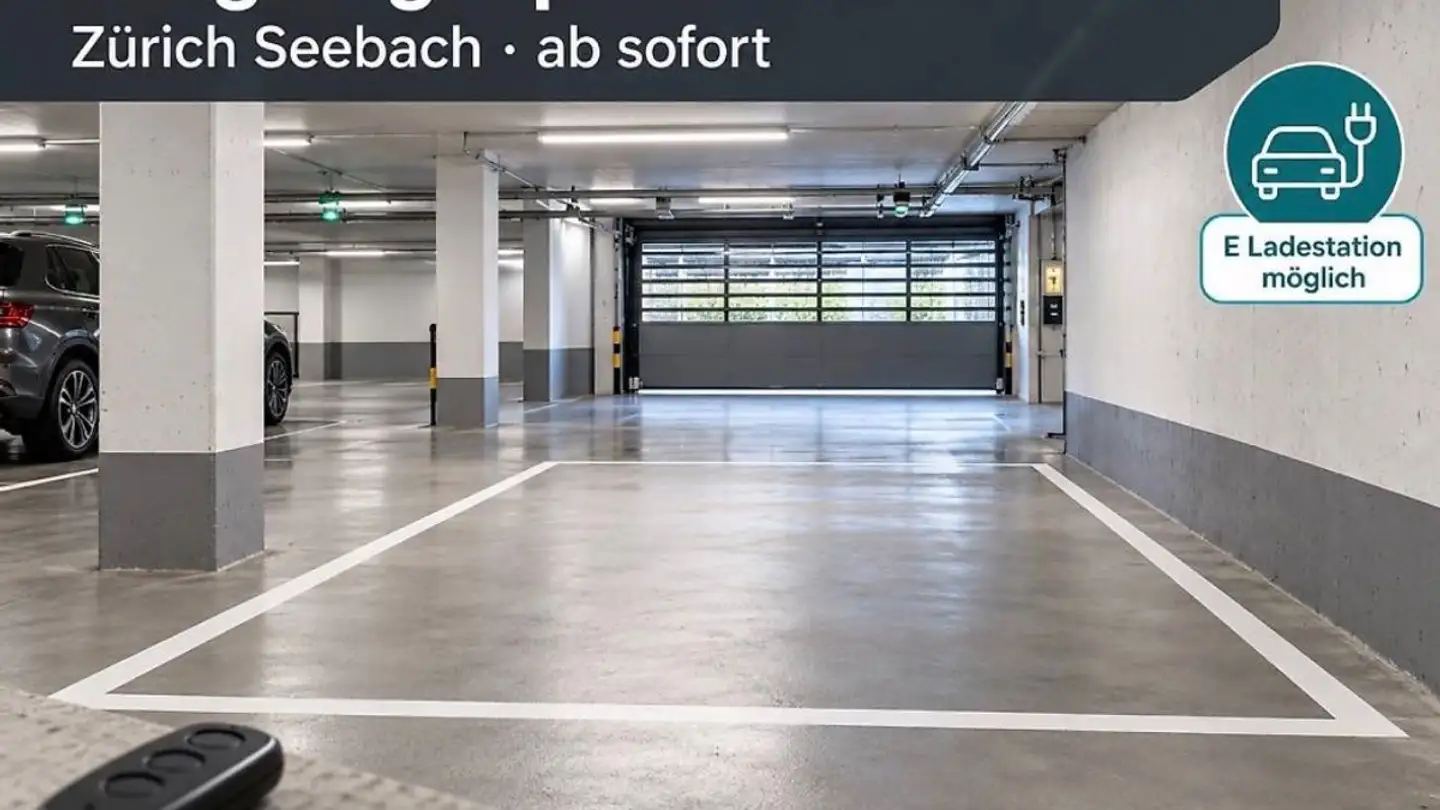 Underground parking space for rent - Hertensteinstrasse, 8052 Zürich