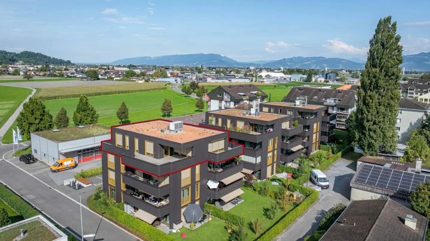 Attique à louer - Kloterenstrasse 3c, 9435 Heerbrugg