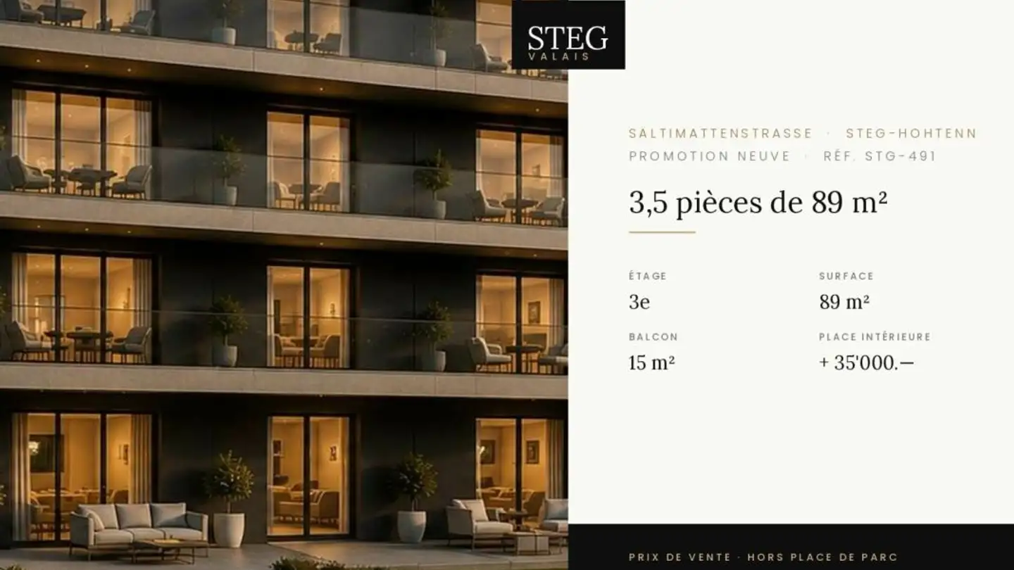 Wohnung kaufen - Sältimattenstrasse, 3940 Steg VS