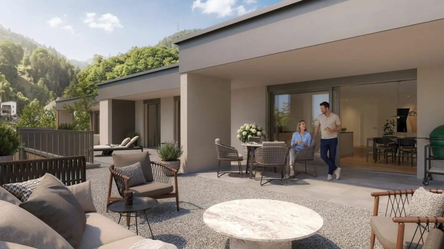 Penthouse kaufen - Haldenstrasse 16, 8887 Mels