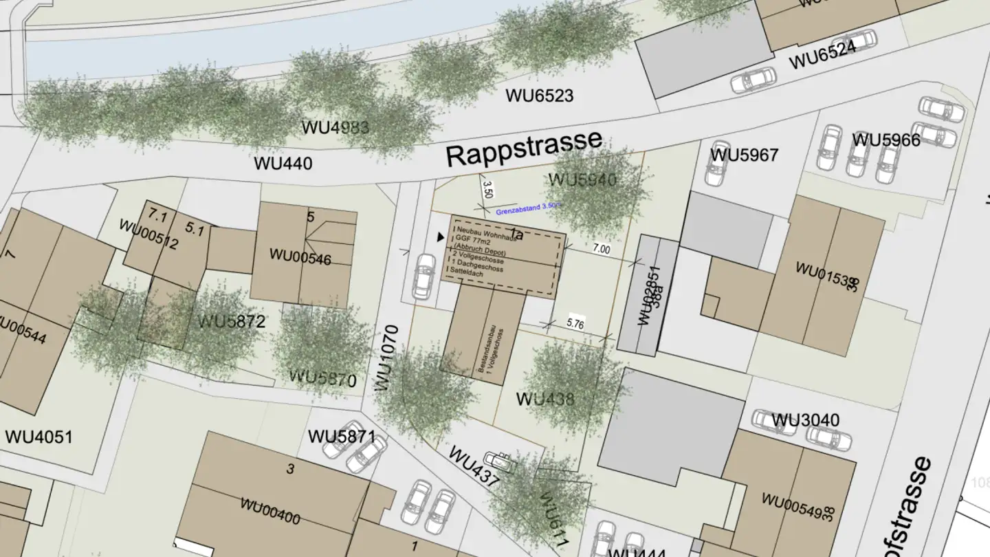 Terreno edificabile in vendita - Rappstrasse 1a, 8408 Winterthur