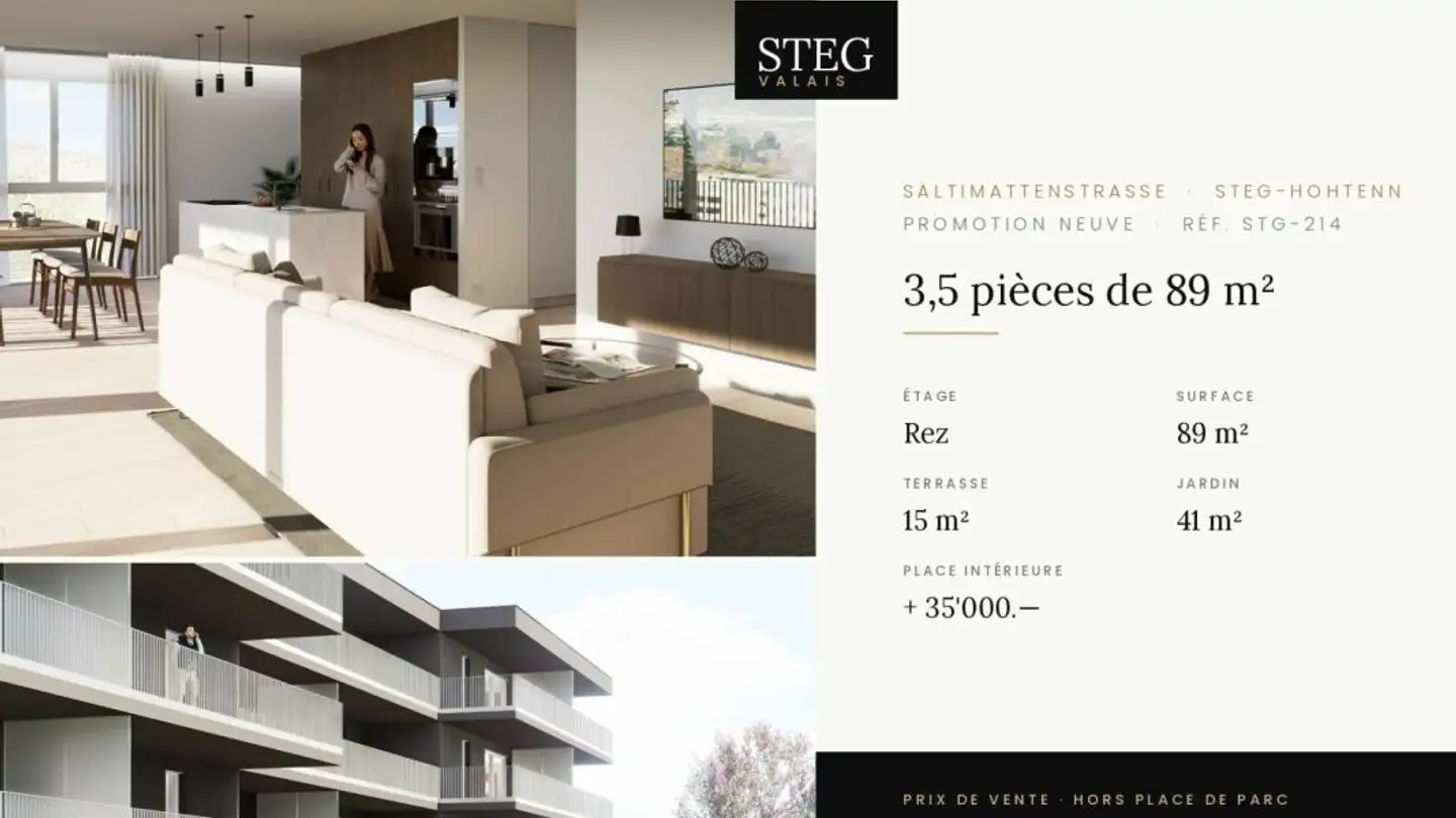 Apartment for sale - Sältimattenstrasse, 3940 Steg VS