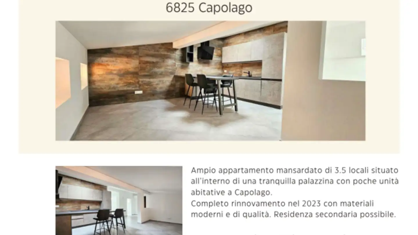 Wohnung kaufen - 6825 Capolago