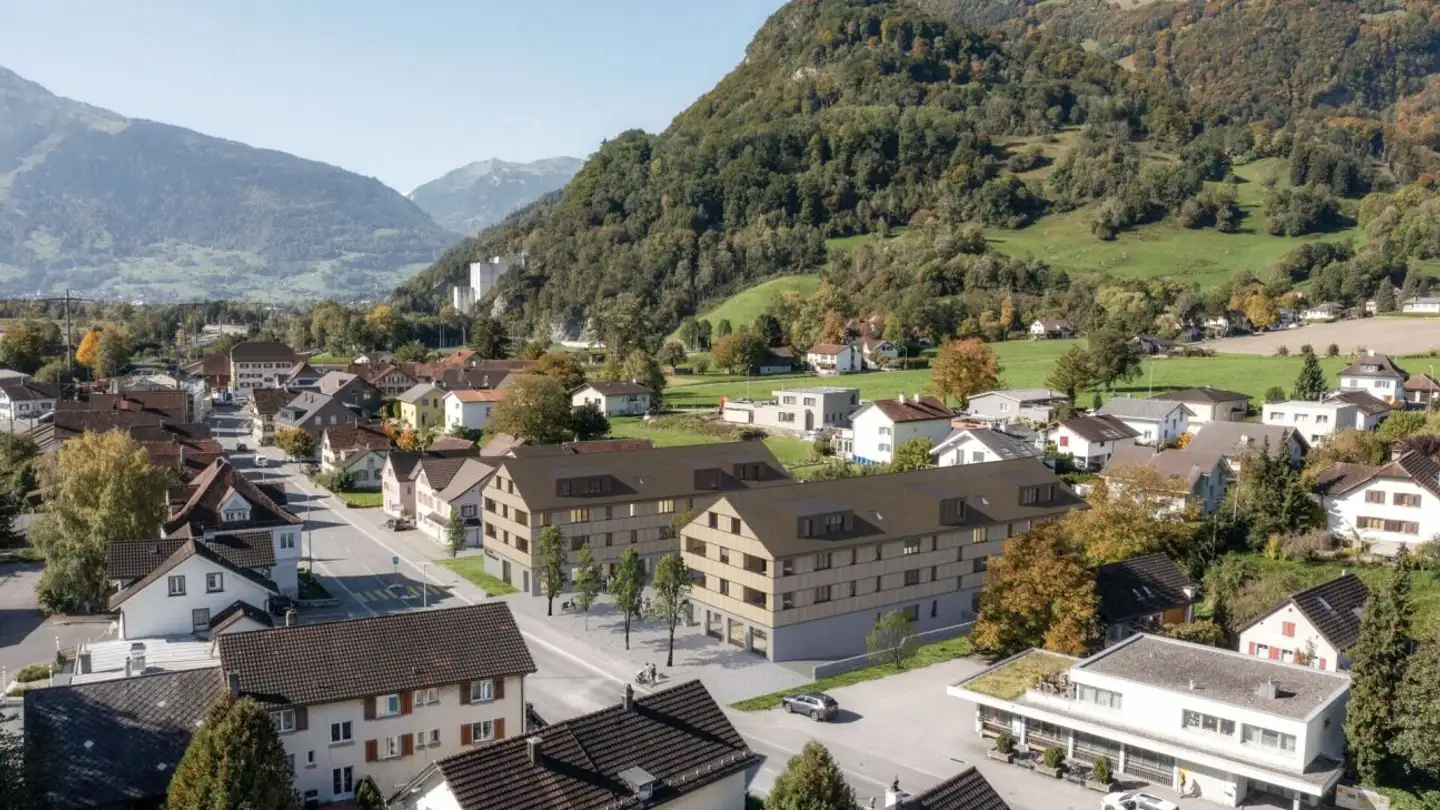 Dachgeschosswohnung mieten - Hauptstrasse 60, 9477 Trübbach