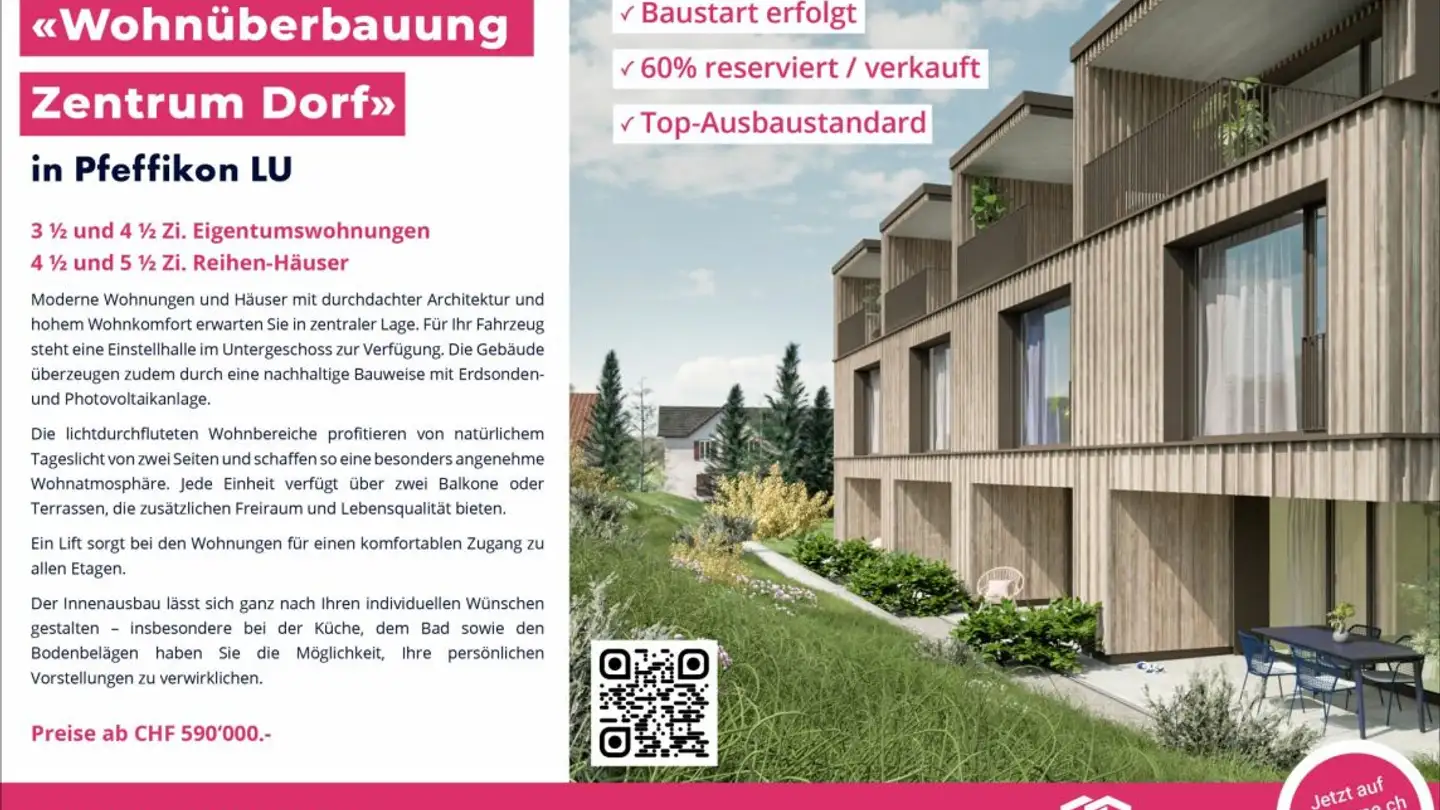 Casa a schiera in vendita - Winkelstrasse, 5735 Pfeffikon LU - Foto 3