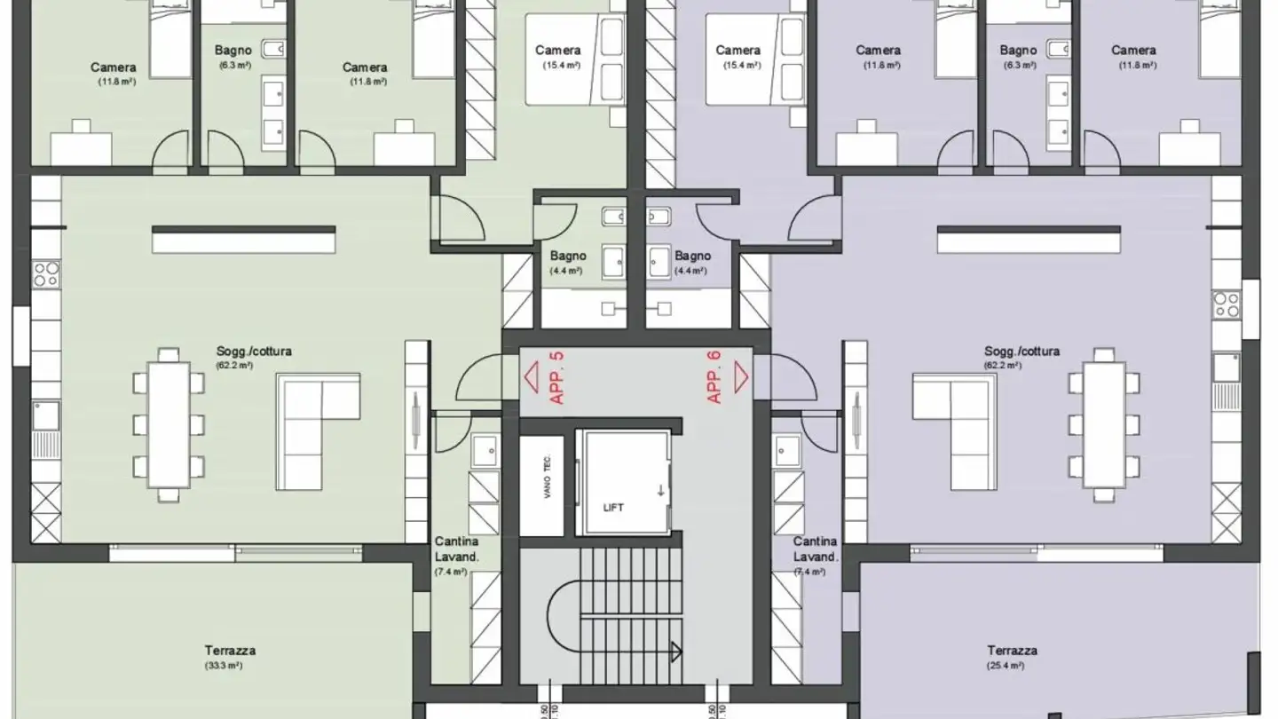 Appartement à vendre - Via Al Foss, 6557 Cama