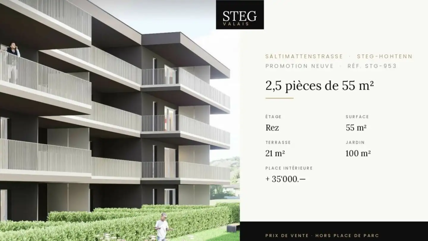 Appartement à vendre - Sältimattenstrasse, 3940 Steg VS