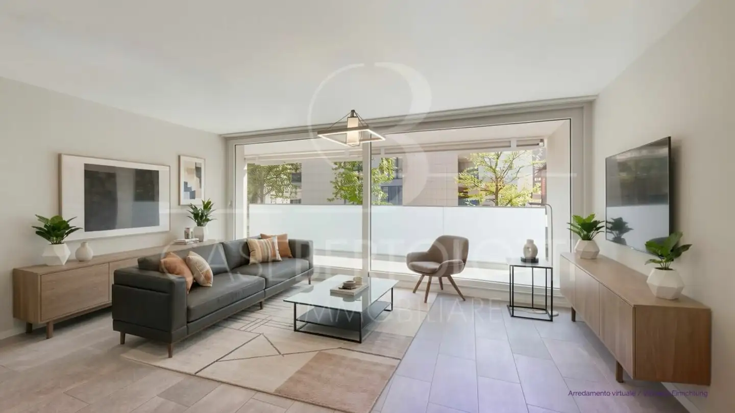 Wohnung mieten - Via Stefano Franscini 14b, 6600 Locarno - Foto 2