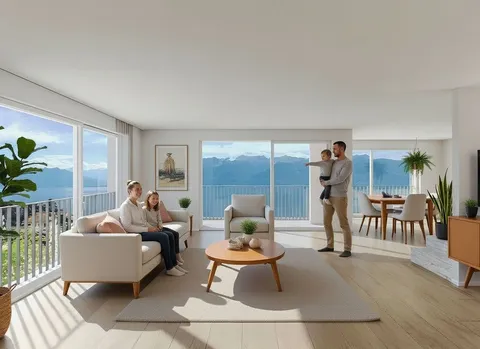 Prestigieux duplex en attique neuf de 5.5 pièces avec panorama imprenable sur le lac Léman