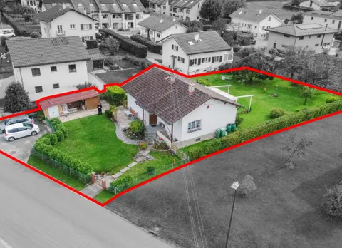 Au cœur d’Yvonand – Charmante maison de 3,5 pièces avec jardin verdoyant et terrasse ensoleillée à remettre au goût du jour