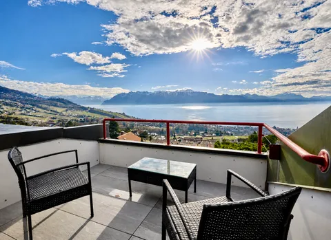 Stunning  Duplex Terrace with Breathtaking Views in Lutry