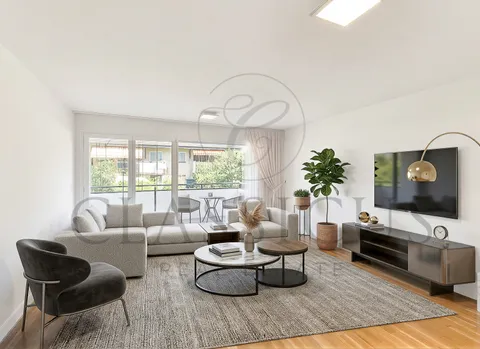 La Plaine – Appartement 4 pièces contemporain avec balcon, parking intérieur et accès immédiat à la gare