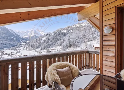 Magnifique duplex de 7,5 pièces au dernier étage avec vue sur les Dents du Midi