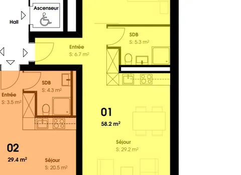 Exclusivité, lumineux appartement neuf au standard minergie au coeur de Lausanne / Vidy 400m du bord de lac