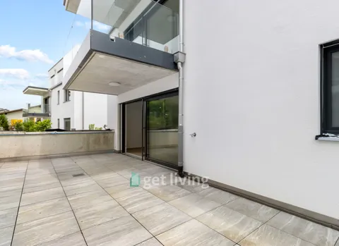 NEUBAU AN TOP LAGE (WHG-C) MIT GROSSZÜIGIGER SITZTPLATZ 40 m2 & EIGNE WASCHKÜCHE UND KELLER (17,4 m2)
