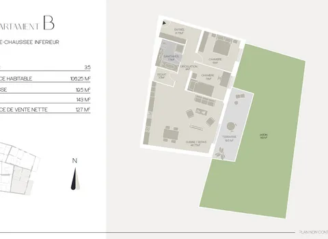 Plus qu’un appartement neuf  disponible  Frs 940’000.-