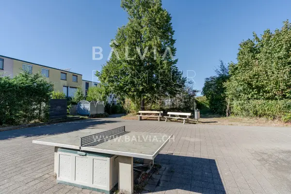 Courtyard with table tennis, semi-detached house in Therwil, photo 22