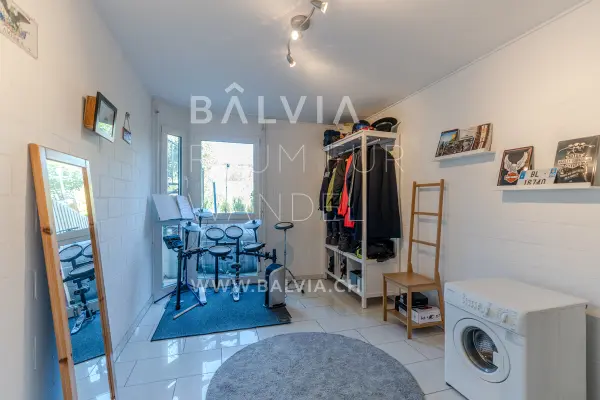 Entrance with wardrobe and laundry, semi-detached house in Therwil, photo 20