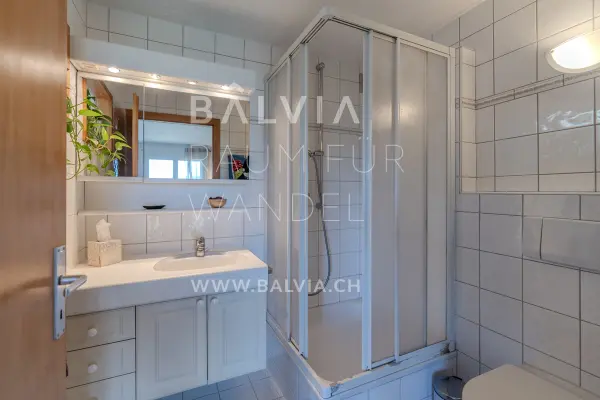 Bathroom with shower, semi-detached house in Therwil, photo 10