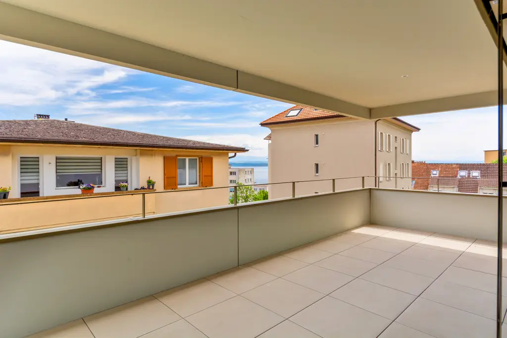 Neuchâtel – Superbe appartement 3.5 pièces Minergie-P avec balcon et prestations haut de gamme Appartement C