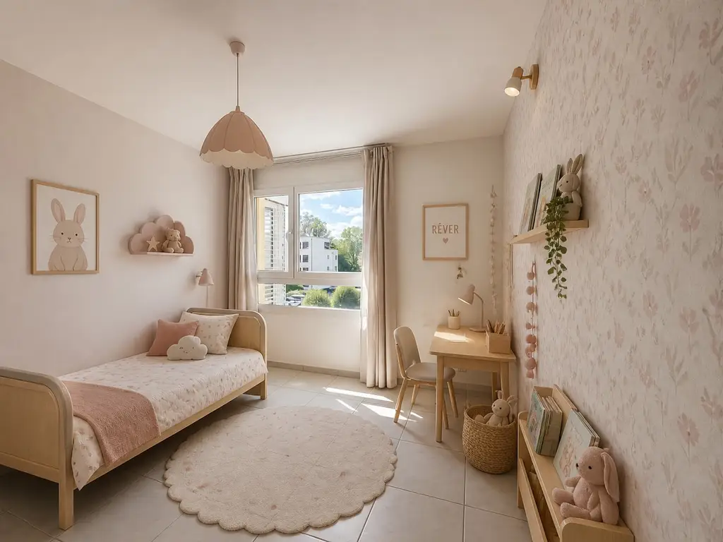 Lumière, espace et belle échappée sur le lac : un appartement rénové au dernier étage