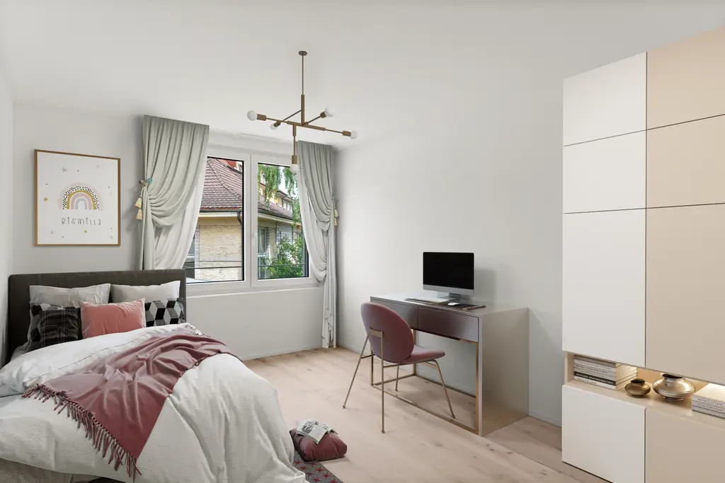 Neuchâtel – Superbe appartement 3.5 pièces Minergie-P avec balcon et prestations haut de gamme Appartement C