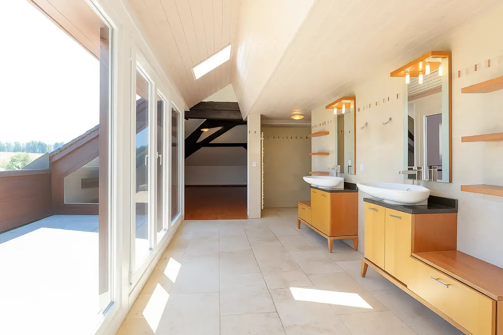 UNIQUE : Maison terrasse de 8.5 pièces avec vue sur la campagne