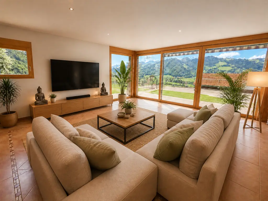 PROPRIÉTÉ D’EXCEPTION AVEC ESPACE WELLNESS PRIVATIF ET VUE PANORAMIQUE SUR LES PRÉALPES