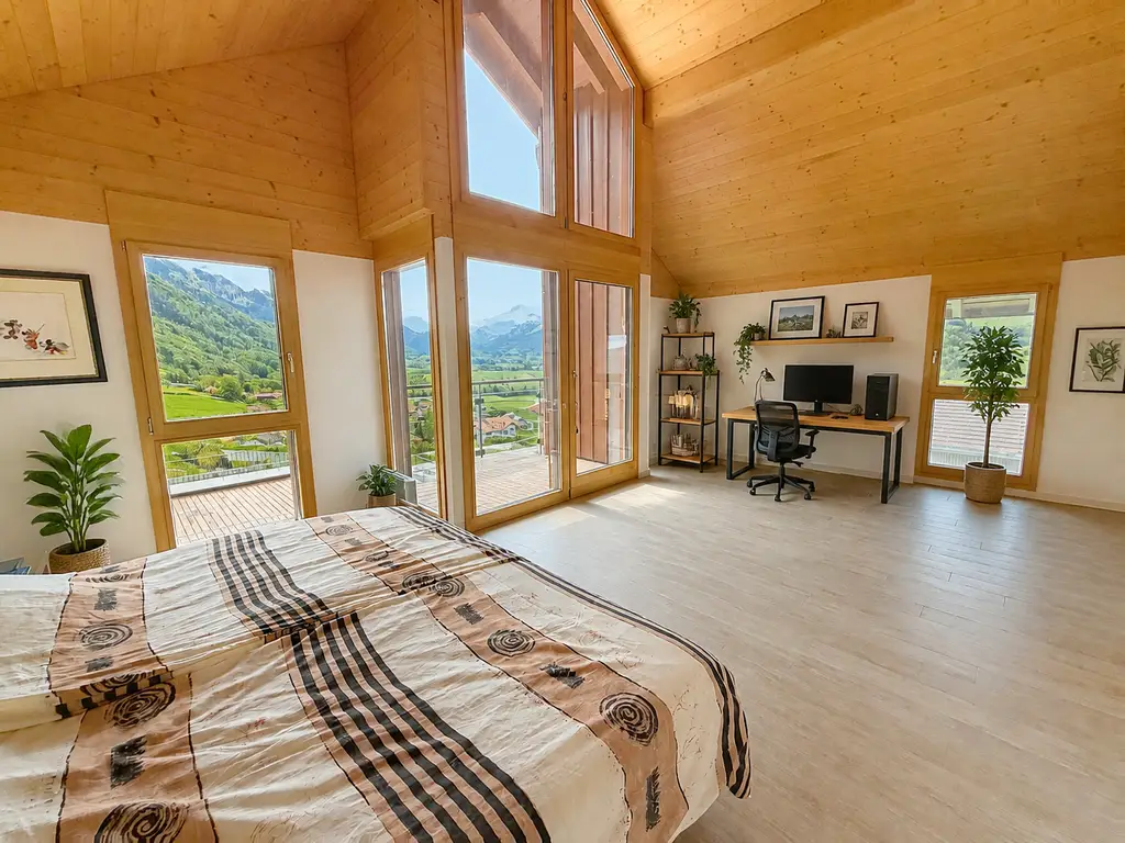 PROPRIÉTÉ D’EXCEPTION AVEC ESPACE WELLNESS PRIVATIF ET VUE PANORAMIQUE SUR LES PRÉALPES