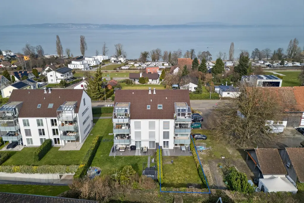 Moderne 3.5 Zimmer Gartenwohnung an sonniger Lage und See nähen