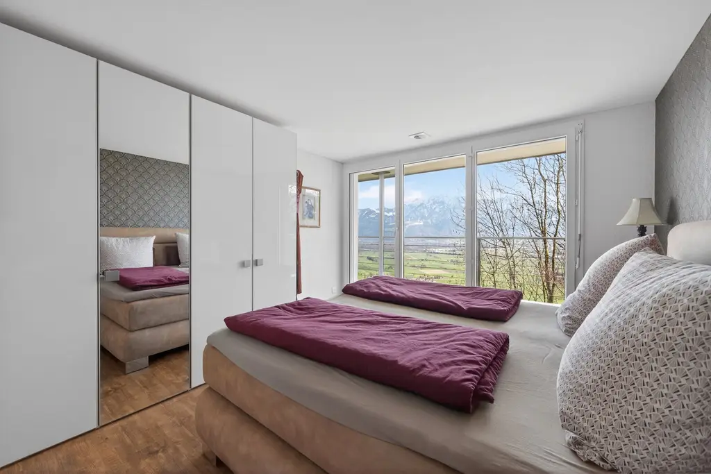 Unscheinbares elegantes Einfamilienhaus mit Panoramablick in Gams