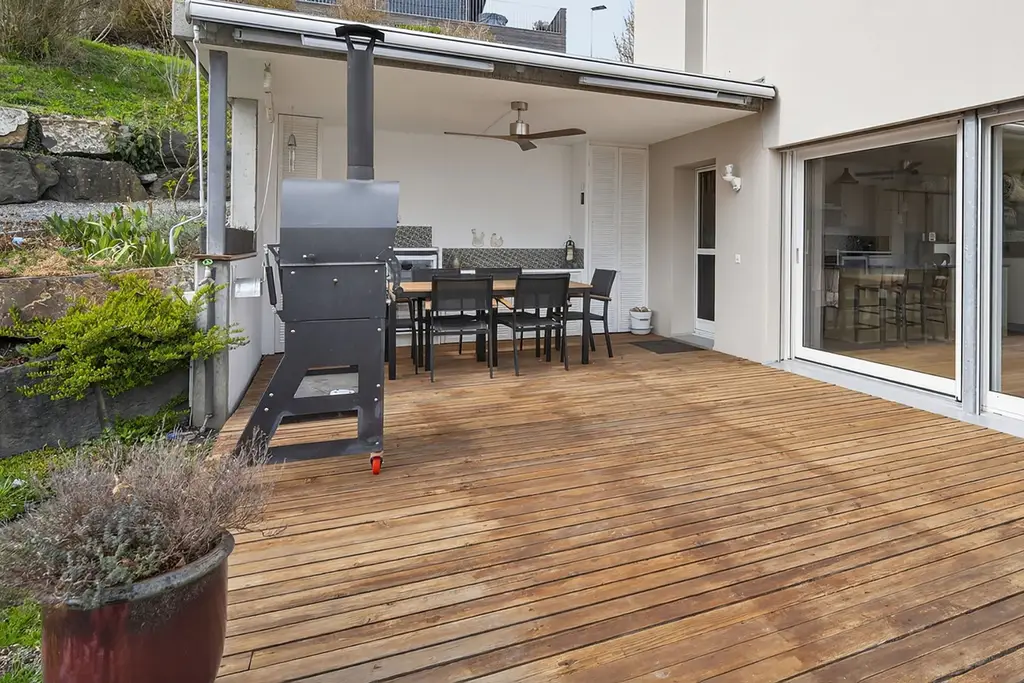 Unscheinbares elegantes Einfamilienhaus mit Panoramablick in Gams