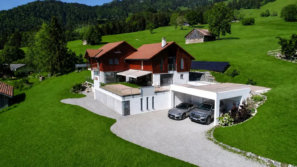 PROPRIÉTÉ D’EXCEPTION AVEC ESPACE WELLNESS PRIVATIF ET VUE PANORAMIQUE SUR LES PRÉALPES