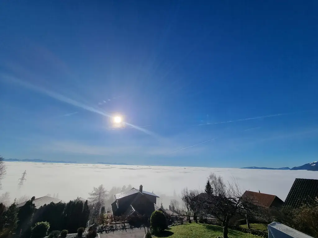 Maison individuelle avec vue panoramique sur le lac de Neuchâtel et Yverdon