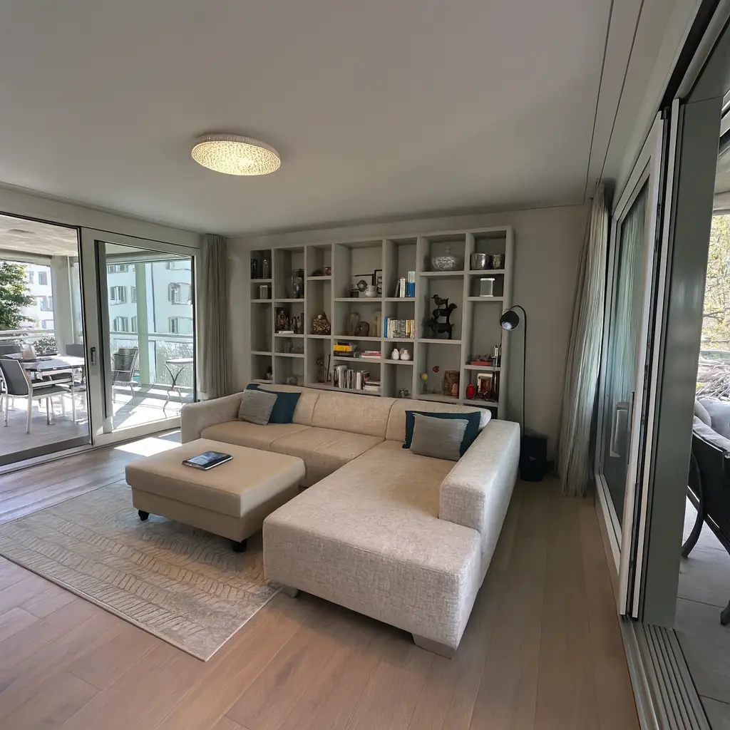 Möblierte exklusive 3.5-Zimmer-Wohnung  mit zwei Balkonen im Zentrum Thalwil