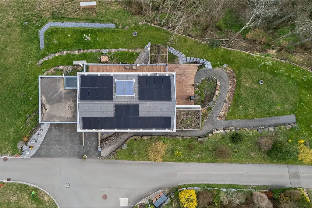 Unscheinbares elegantes Einfamilienhaus mit Panoramablick in Gams