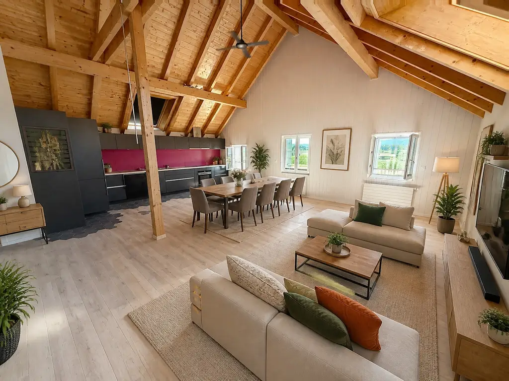 Magnifique appartement de 4,5 pièces avec entrée indépendante, jardin privatif et vue dégagée