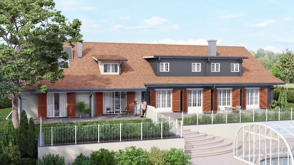 Villa Contemporaine avec Vue Lac &#8211; Élégance, Volumes et Prestations Premium
