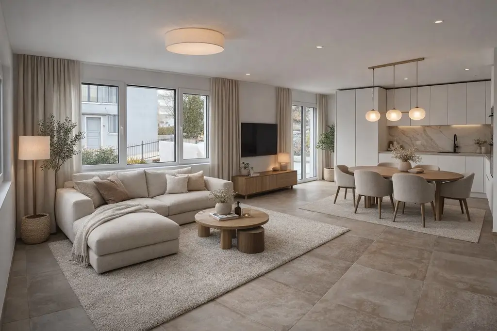 NEUBAU AN TOPLAGE MIT GROSSZÜGIGEM SITZPLATZ (88 M²) SOWIE EIGENER WASCHKÜCHE UND KELLER (23 M²) DIE WOHNUNG KANN AUF WUNSCH AUCH MÖBLIERT GEMIETET WERDEN.