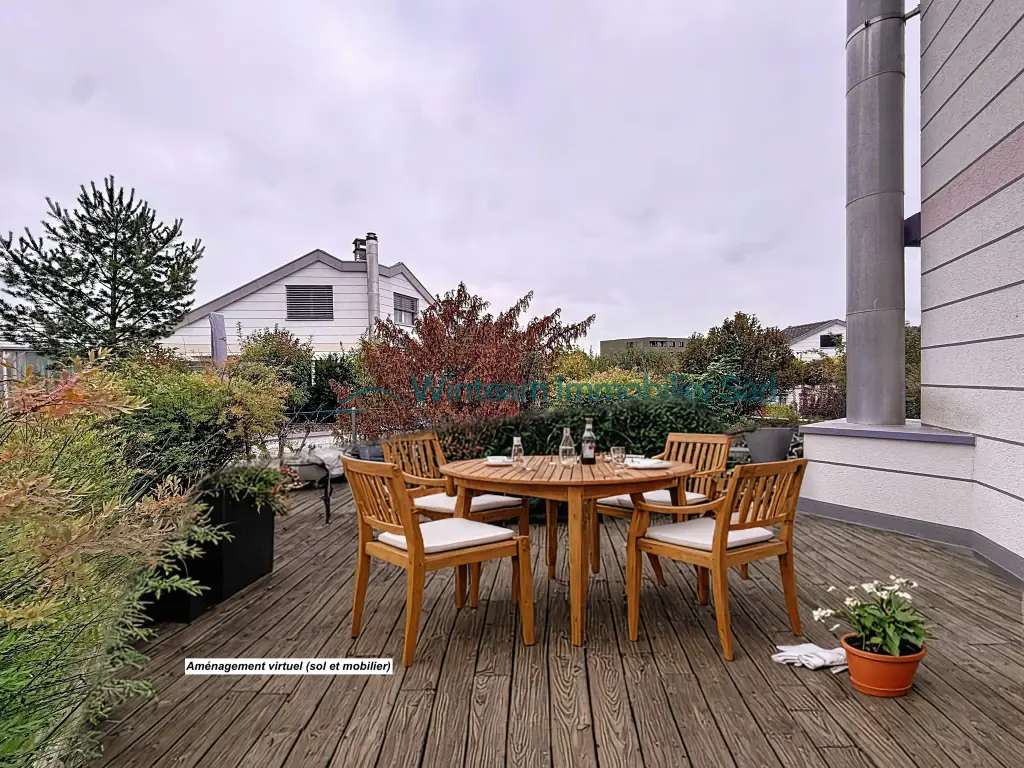 Vivez grand! Duplex lumineux 5,5 pièces avec vaste terrasse à Matran