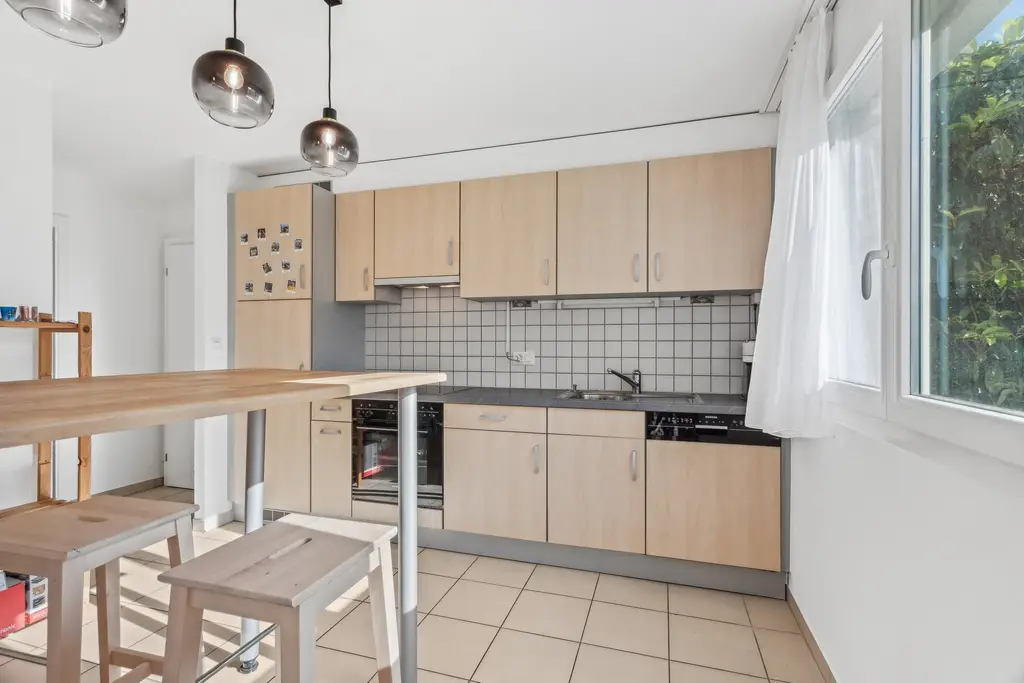 Lumineux 2.5 pièces en rez de jardin