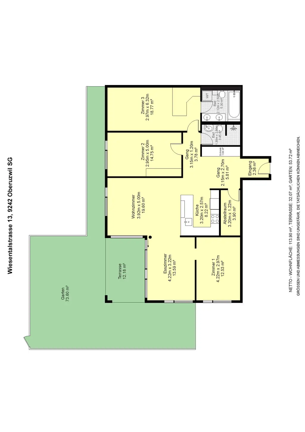 Wunderschöne 4.5 Zimmer Wohnung zum Verkauf in Oberuzwil