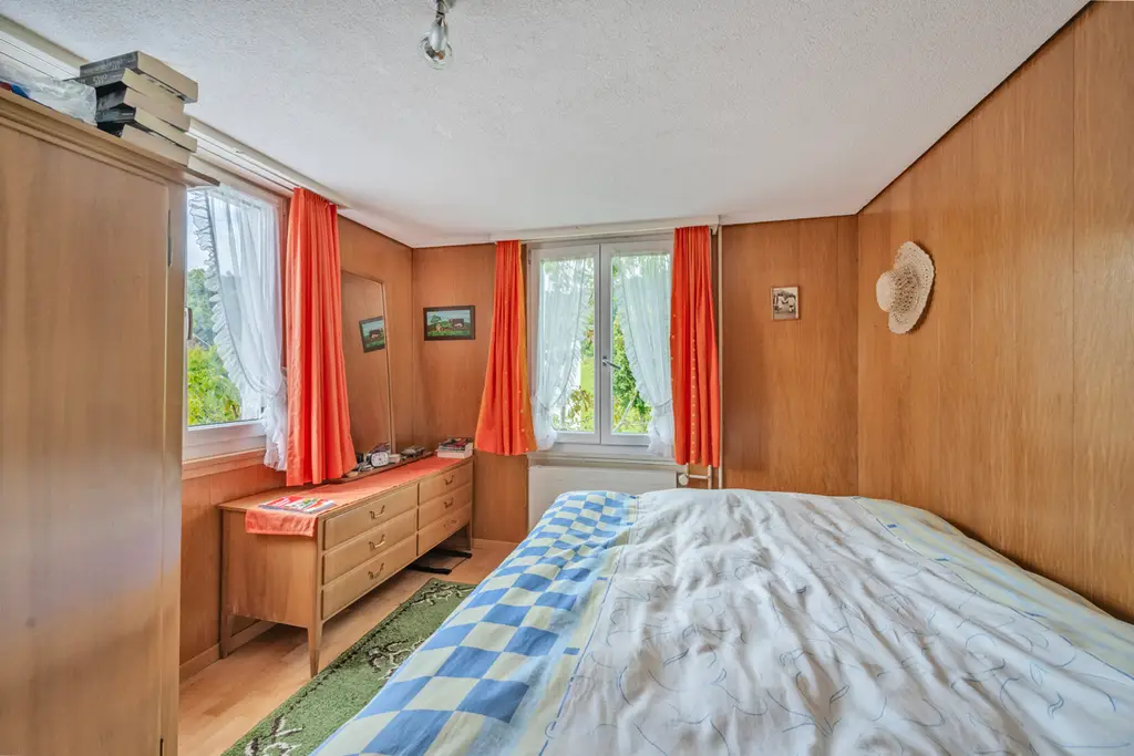 Gemütliches Wohn-Haus mit Alpsteinsicht, angrenzend an Wiese