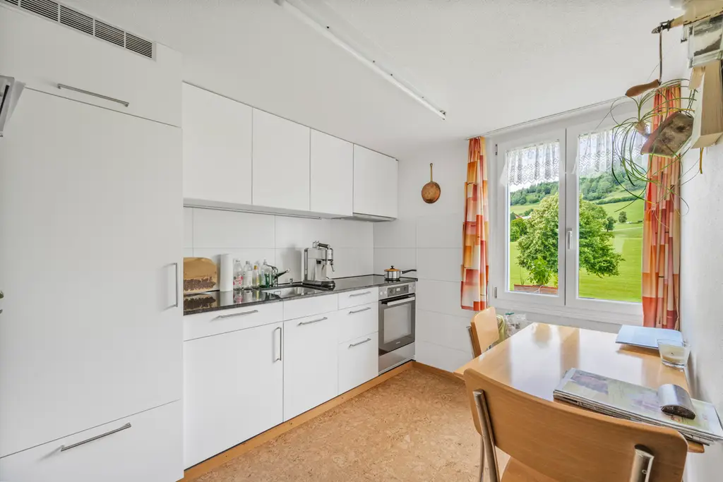 Gemütliches Wohn-Haus mit Alpsteinsicht, angrenzend an Wiese