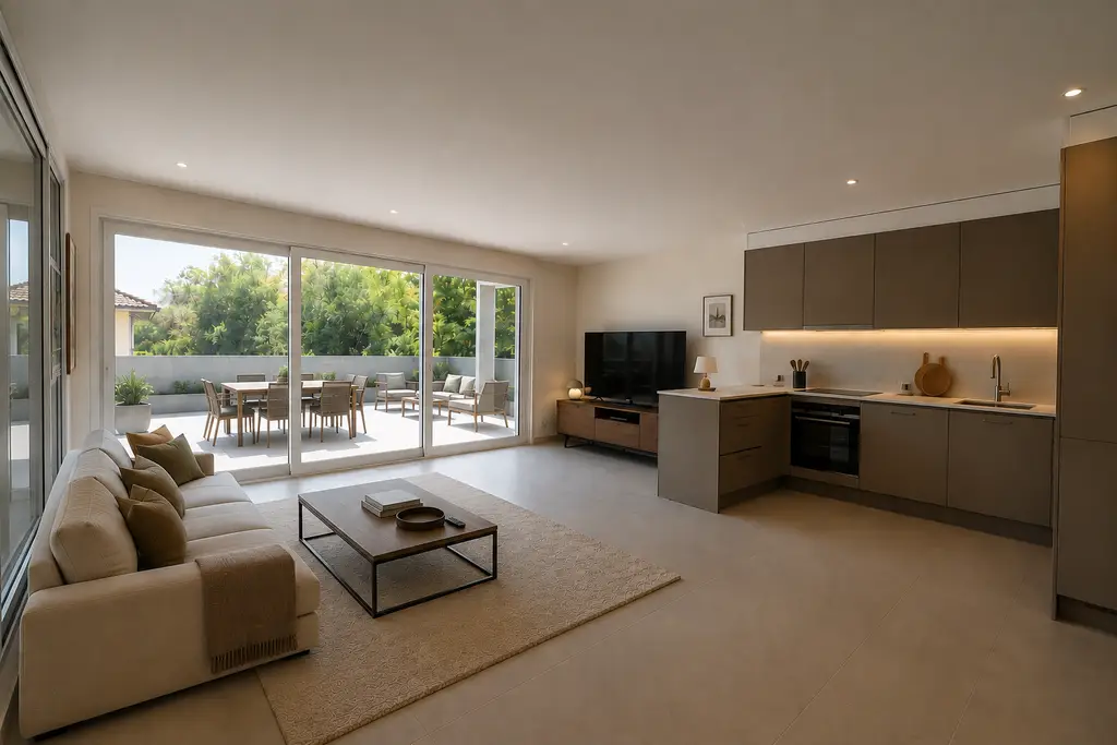Appartement de luxe et jardin au centre de Pully