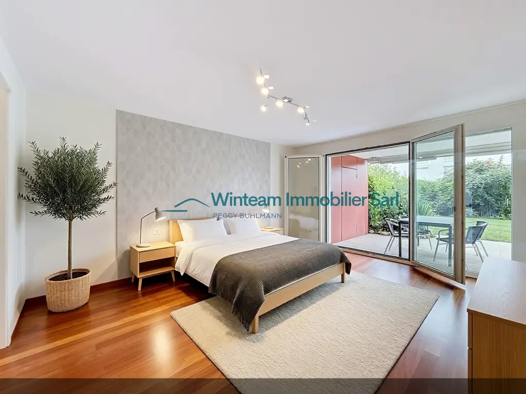 Duplex 4.5 pièces — balcon, terrasse et 80 m² de jardin privatif