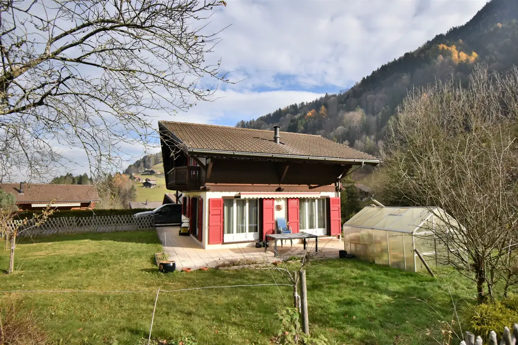 VENTE EN RESIDENCE SECONDAIRE AUTORISEE – Chalet 4.5 pièces à Val d&rsquo;Illiez