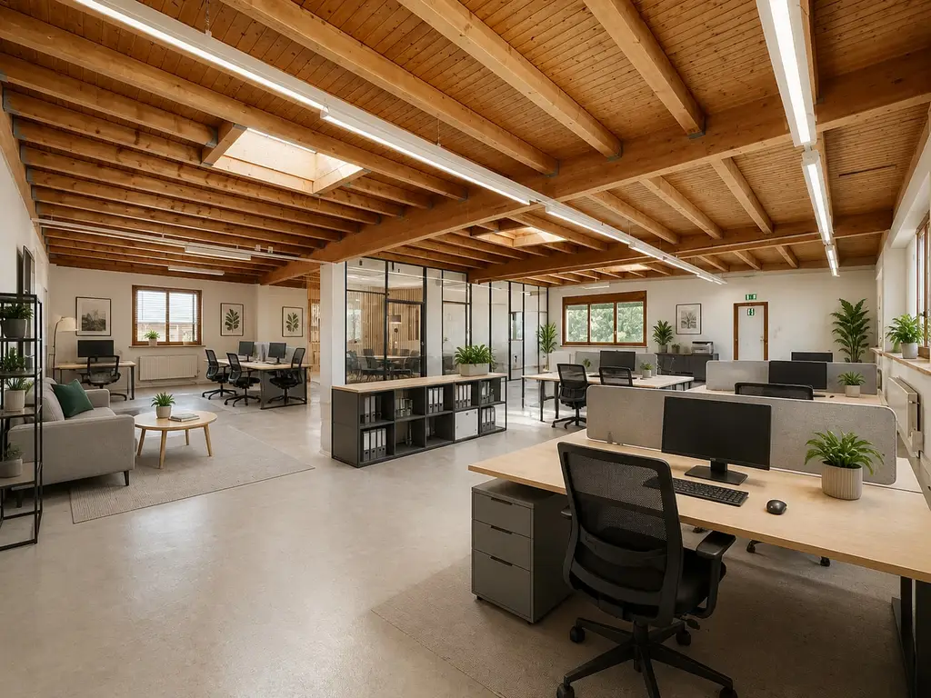 Surface commerciale de 207 m² d&rsquo;un seul tenant, 2ème étage sans une seule marche, 3 places de parc extérieures comprises, libre de suite