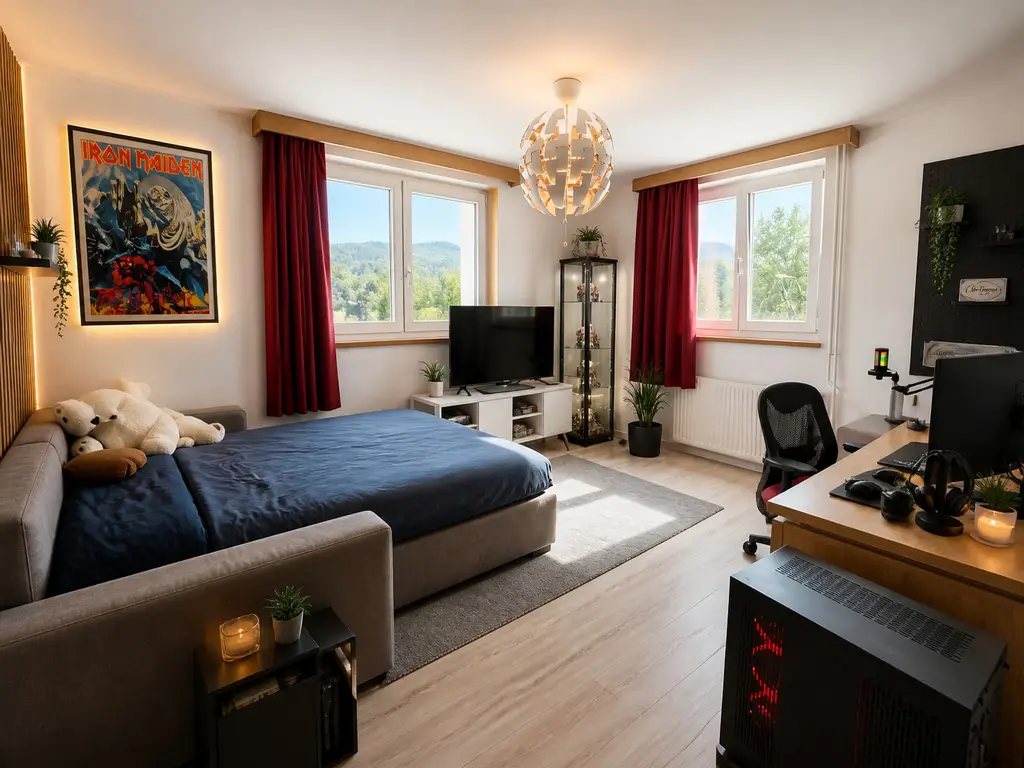 Maison individuelle lumineuse avec vue dégagée et beau potentiel