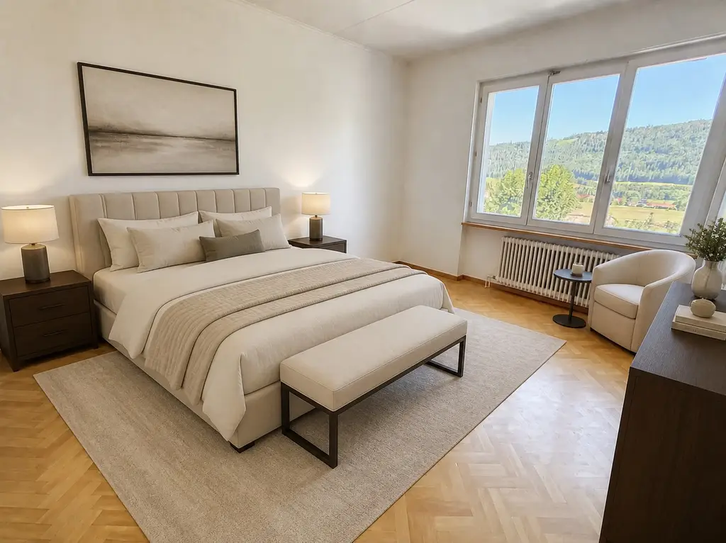 Maison individuelle lumineuse avec vue dégagée et beau potentiel